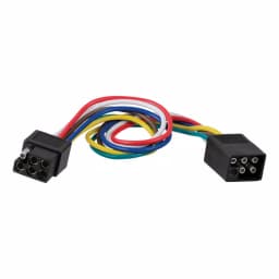 CURT 6-Way Square Trailer Connector Kit with 12" Color-Coded Wires thumbnail 5