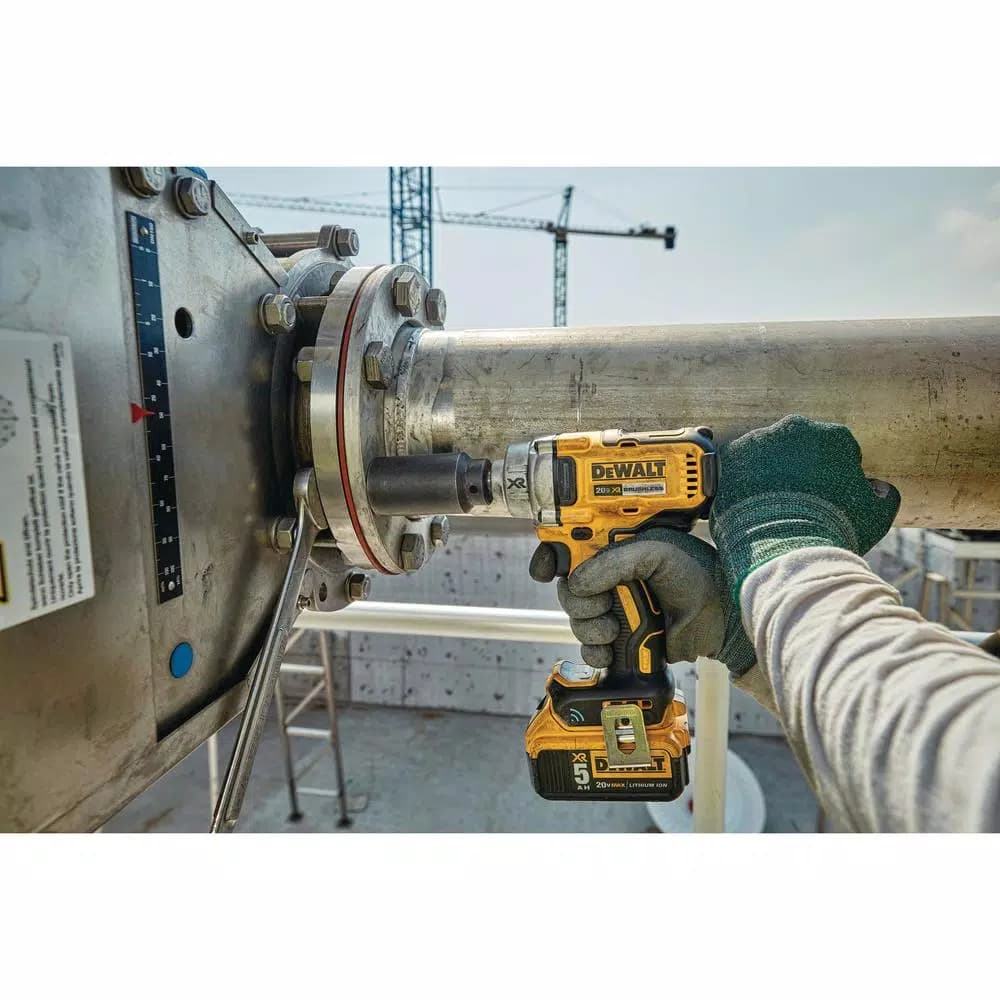 DEWALT 20V MAX XR 1/2 in. Brushless Mid-Range Impact Wrench Kit with (2) 5.0 Ah Batteries & Charger