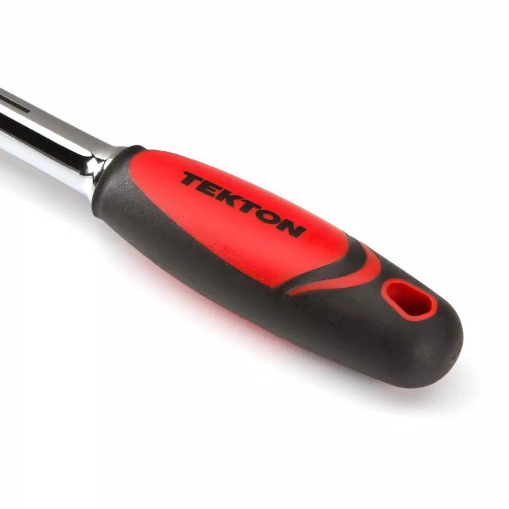 TEKTON 1/2 in. Drive 12 in. Swivel Head Ratchet, 72-Tooth