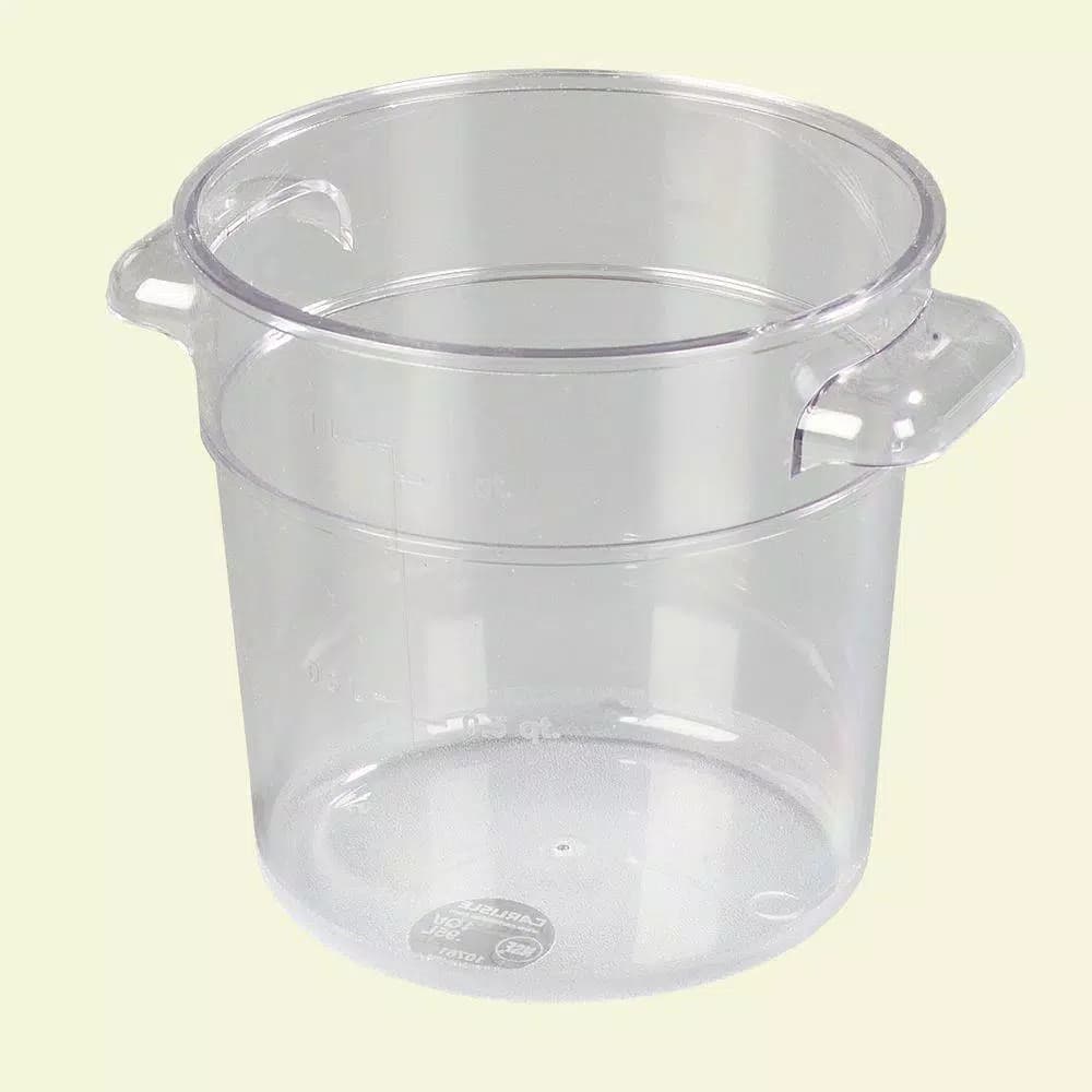 Carlisle StorPlus 1 Qt. Clear Polycarbonate Round Food Storage Containers, Case of 12
