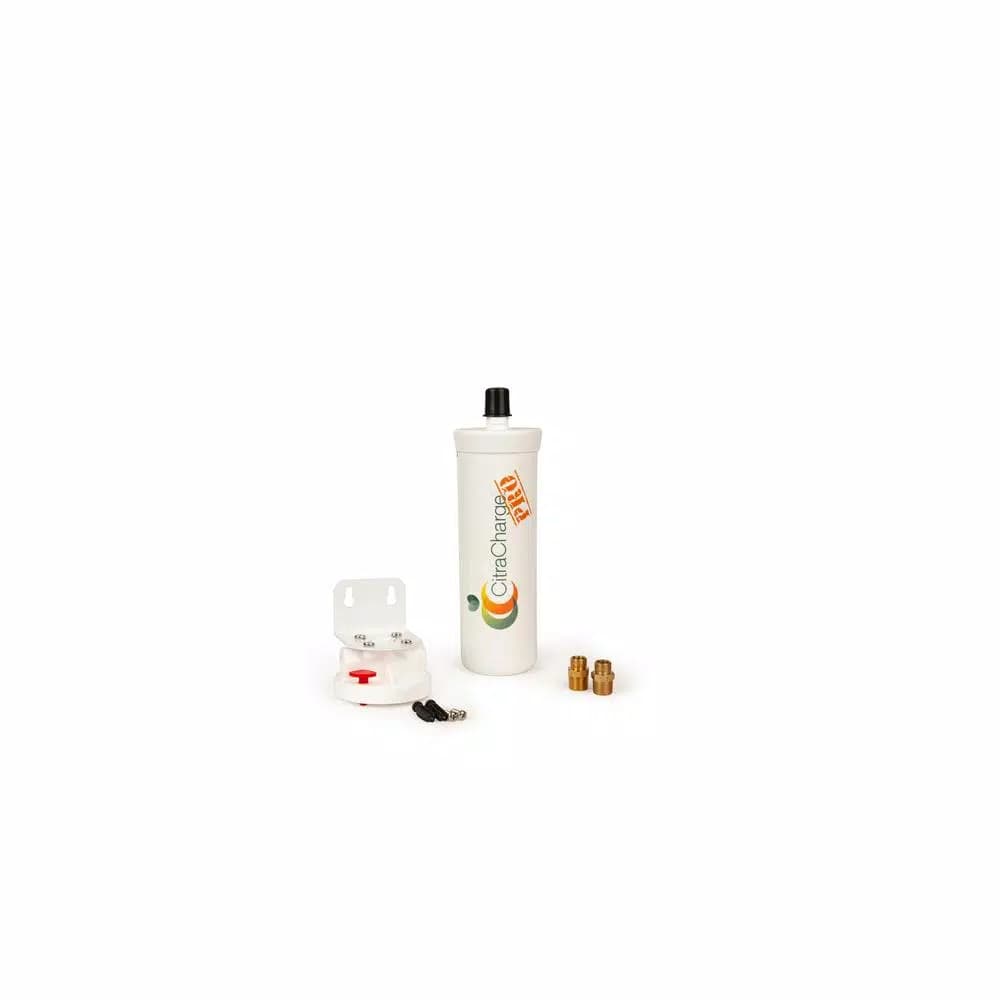 NuvoH2O Citracharge Pro Under Sink Dishwasher Water Softener & Hard Water Spot Preventer