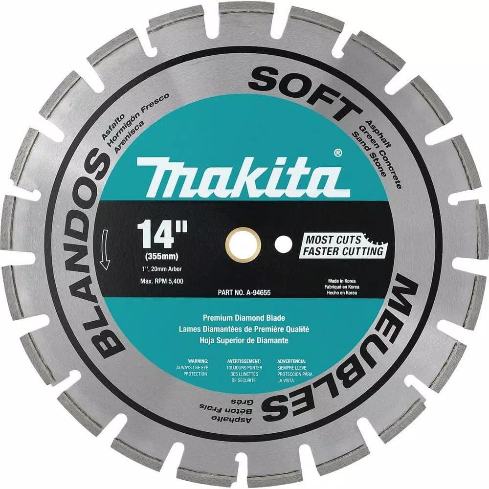 Makita 14 in. Segmented Diamond Blade for Concrete and Masonry