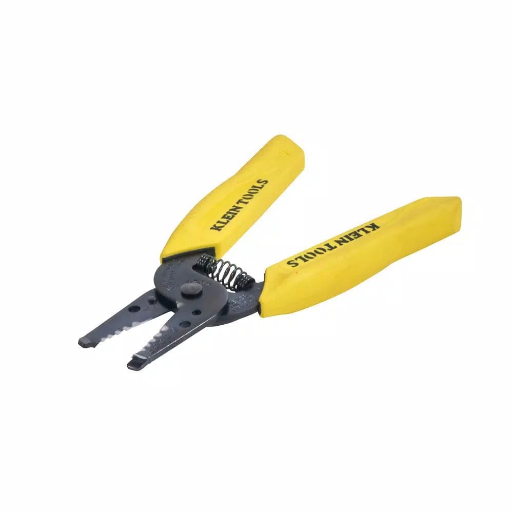 Klein Tools 6-1/4 in. Wire Stripper and Cutter for 10-18 AWG Solid Wire, Hardened Steel