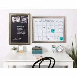 DesignOvation Macon Monthly Dry Erase Magnetic Wall Calendar Memo Board with Decorative Frame thumbnail 5