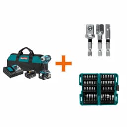 Makita 18V LXT Brushless 4-Speed Impact Driver Kit with ImpactXPS Socket Adapter and Bit Set thumbnail 1