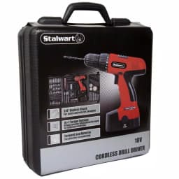 Stalwart 18V Cordless Drill Combo Kit with 89-Piece Accessory Set and Carrying Case thumbnail 4