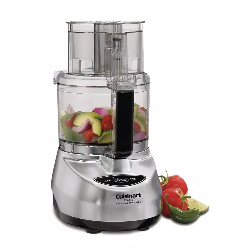 Cuisinart Prep 9 9-Cup 2-Speed Food Processor with Pulse Control, Brushed Stainless Steel
