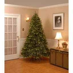 National Tree Company 7 ft. Downswept Douglas Fir Artificial Christmas Tree with 700 Clear Lights thumbnail 7