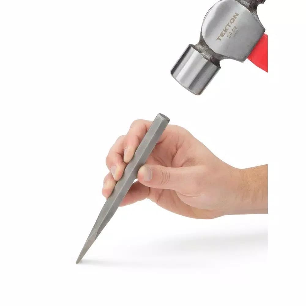 TEKTON 5/8 in. Cold Chisel, High Carbon Steel Beveled Tip