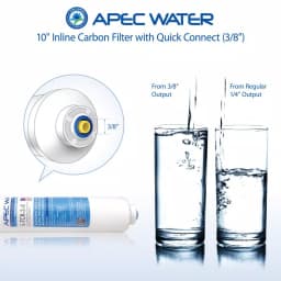 APEC Water Systems APEC Ultimate 10 in. Inline Carbon Filter with 3/8 in. Quick Connect thumbnail 4