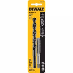 DEWALT DWA1416 1/2 in. x 13 NC Tap and 27/64 in. Drill Bit Set thumbnail 1