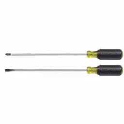 Klein Tools 2-Piece Long Blade Screwdriver Set, 10 in. Shank, Slotted and Phillips thumbnail 1