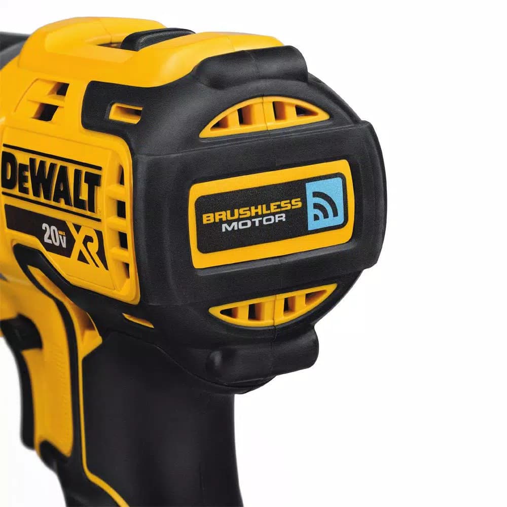 DEWALT 20V MAX XR Brushless 1/2 in. Compact Hammer Drill with Tool Connect, (2) 2.0Ah Batteries & Charger