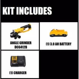 DEWALT 20V MAX Cordless 4.5-5 in. Angle Grinder Kit with 3.0 Ah Battery and Charger thumbnail 2