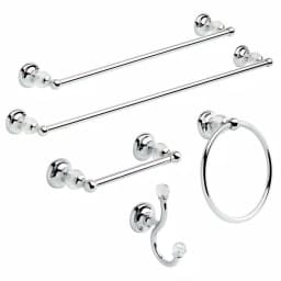 Delta Nora Chrome and Glass Towel Ring thumbnail 3