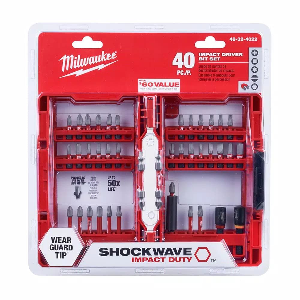 Milwaukee Shockwave 40-Piece Impact Rated Driver Bit Set