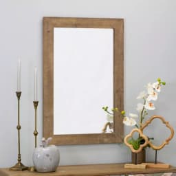 Aspire Home Accents Pueblo Beveled Glass Wall Mirror with Solid Wood Frame, 36 x 24 in. thumbnail 5