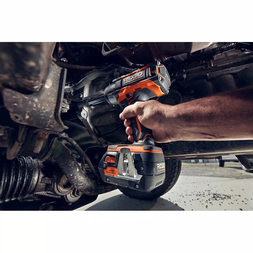 RIDGID 18V OCTANE Brushless 1/2 in. Cordless Impact Wrench (Tool Only) with Belt Clip