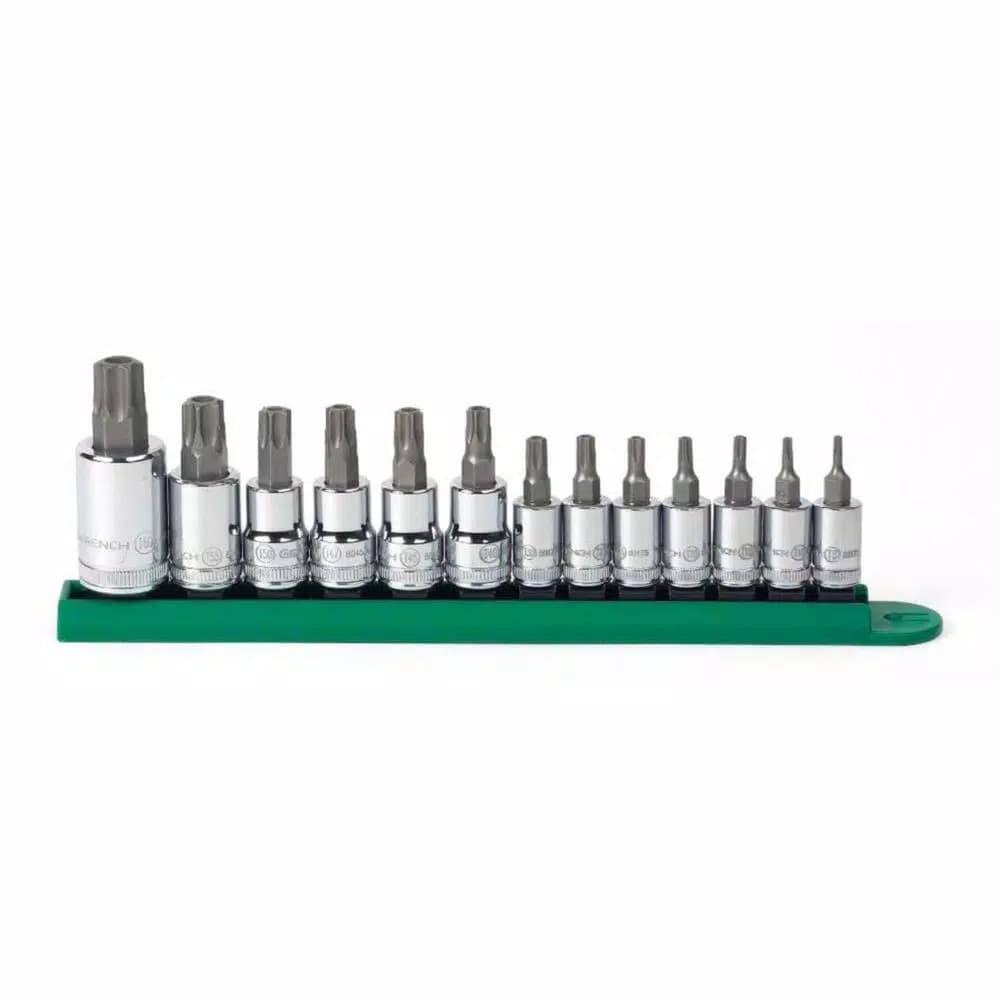 GEARWRENCH 13-Piece Torx Tamper-Proof Bit Socket Set with 1/4 in, 3/8 in, and 1/2 in Drives
