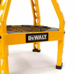 DEWALT Heavy-Duty Swivel Shop Stool with Storage Shelf, 300 lb Capacity, Steel Frame thumbnail 4