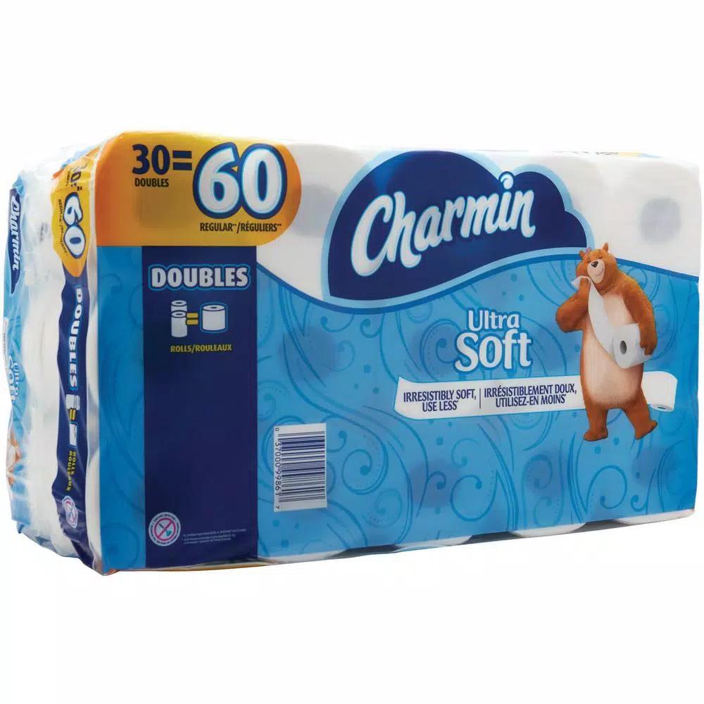 Charmin Ultra Soft Toilet Paper, 30 Double Rolls