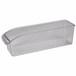 Unbranded Nestable Multi-Purpose Large Clear Plastic Fridge Bin, Shatter-Resistant Organizer thumbnail 1