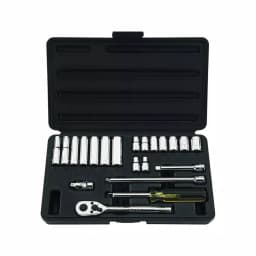 Stanley 21-Piece 1/4 in. Drive SAE Ratchet and Socket Set thumbnail 1