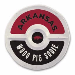 Magnolia Lane Arkansas NCAA Officially Licensed 15 in. Melamine Chip and Dip Serving Tray thumbnail 1