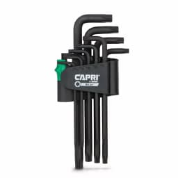 Capri Tools S2 Steel Long Arm Torx Key Wrench Set, 9-Piece thumbnail 1