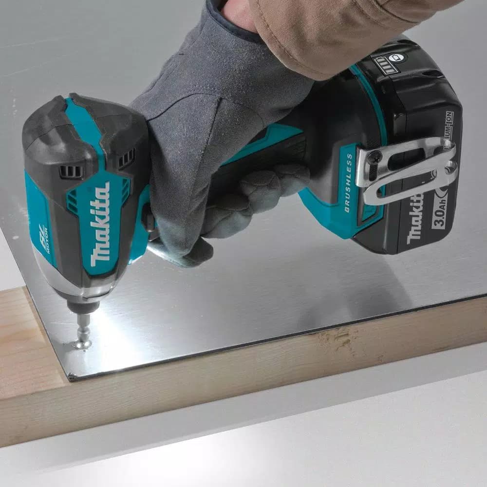 Makita 18V LXT Brushless Cordless 2-Piece Combo Kit with 3.0Ah Batteries, Drill/Driver and Impact Driver