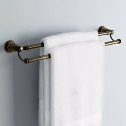 MOEN Banbury 24 in. Double Towel Bar, Mediterranean Bronze thumbnail 2