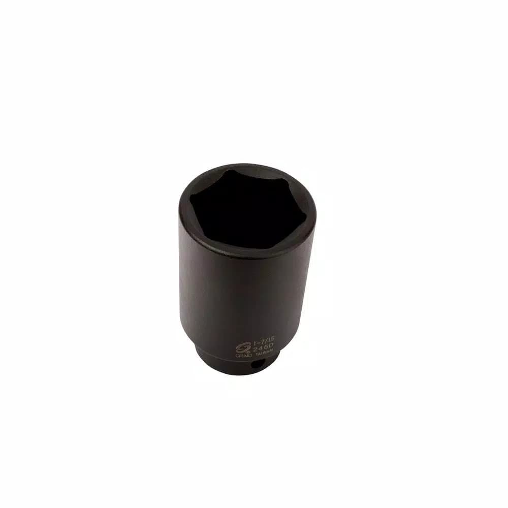 SUNEX TOOLS Sunex 2641 1/2 in. Drive Deep SAE Impact Socket Set, 19-Piece