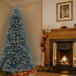 National Tree Company 7 ft. North Valley Blue Spruce Artificial Christmas Tree with 550 Clear Lights thumbnail 2
