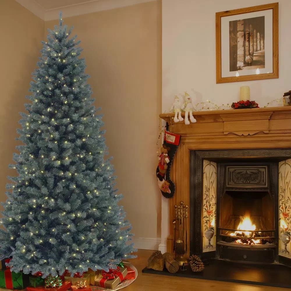 National Tree Company 7 ft. North Valley Blue Spruce Artificial Christmas Tree with 550 Clear Lights