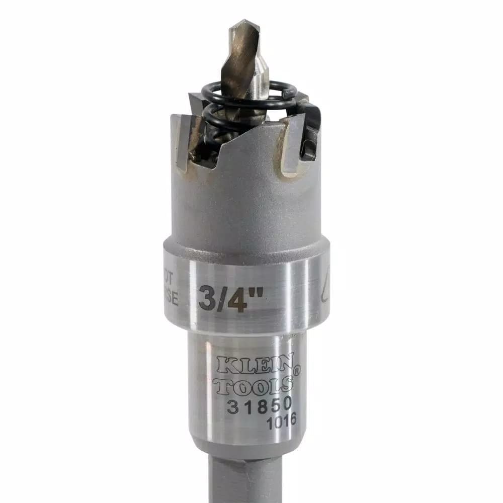 Klein Tools 3/4 in. Carbide Hole Cutter with Hex Shank and Pilot Bit