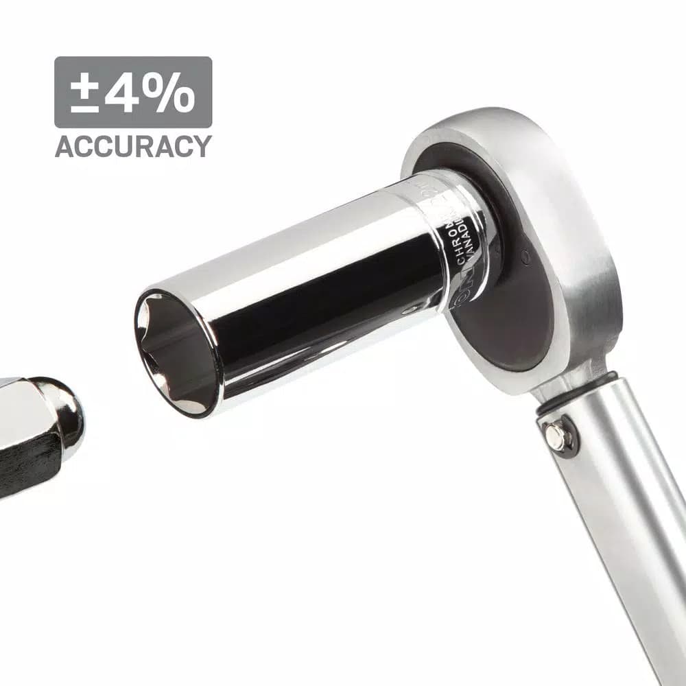 TEKTON 1/2 in. Drive Click Torque Wrench, 10-150 ft.-lb.