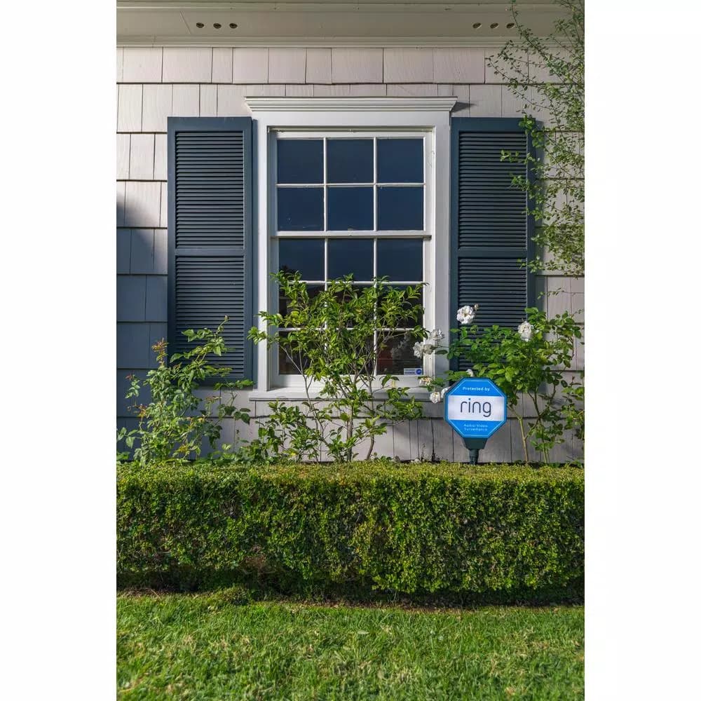 Ring Solar Security Sign - Solar Powered Outdoor Warning Sign