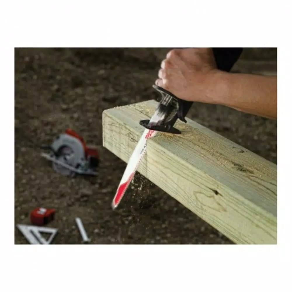 Milwaukee AX 9 in. 5 TPI Wood & Nail Embedded Wood Reciprocating Saw Blades (5-Pack)