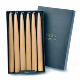 ROOT CANDLES A.I. Root 9 in. Dipped Taper Beeswax Dinner Candles, Unscented, Beige (Box of 12) thumbnail 2