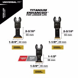 Milwaukee OPEN-LOK 3-Piece Metal Oscillating Multi-Tool Blade Kit thumbnail 4