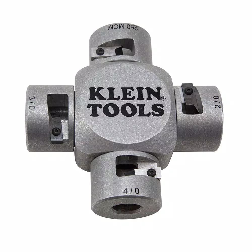 Klein Tools Large Cable Stripper, 2/0 - 250 MCM, Clover Design