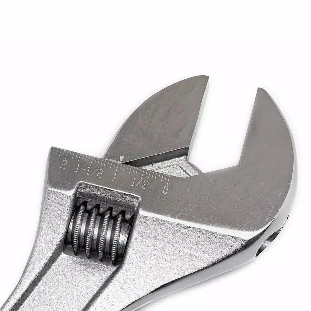 Crescent 18 in. Adjustable Wrench with Hex Jaw Design and Chrome Finish