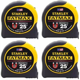 Stanley FATMAX 25 ft. Magnetic Tape Measure, 1-1/4 in. Wide (4-Pack) thumbnail 1