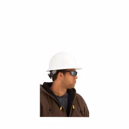 3M White Full-Brim Non-Vented Hard Hat with 4-Point Ratchet Adjustment thumbnail 2