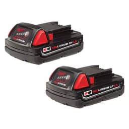 Milwaukee M18 18V Lithium-Ion 1.5Ah Compact Battery Pack (2-Pack) thumbnail 1