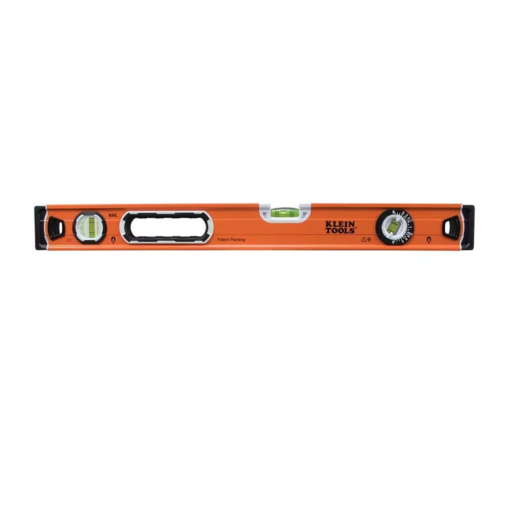 Klein Tools 24 in. Magnetic Bubble Level with V-Groove and High-Visibility Orange Body
