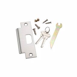 Taco DL-LHV Grade 1 Commercial Cylindrical Entry Lever, Clutch Function, Brushed Chrome thumbnail 3