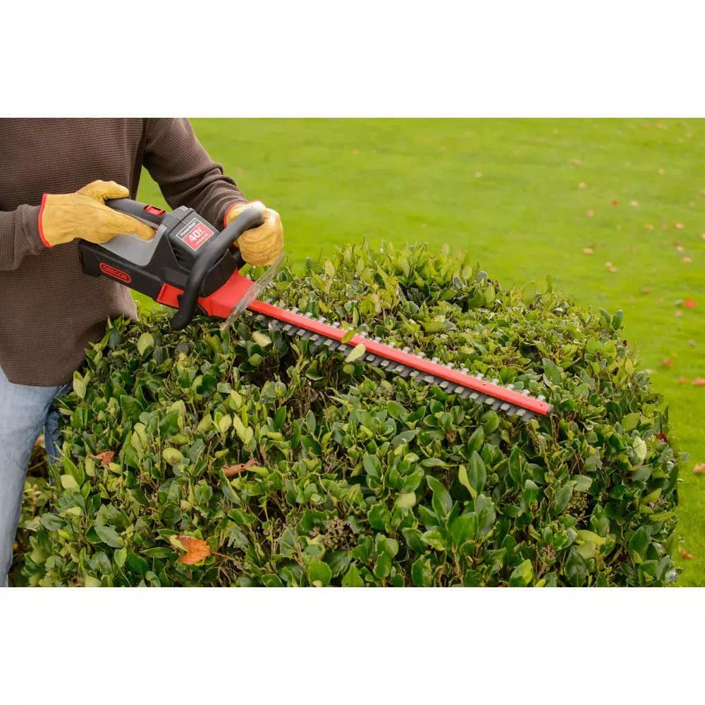 Unbranded Oregon 40V Max Cordless Hedge Trimmer Kit with 2.4 Ah Battery and Charger, 24 in. Blade