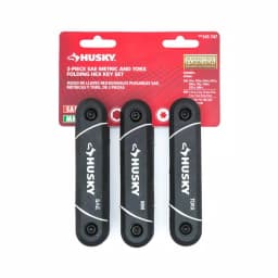 Husky 3-Piece Folding Hex and Torx Key Set, SAE, Metric, and Torx thumbnail 7