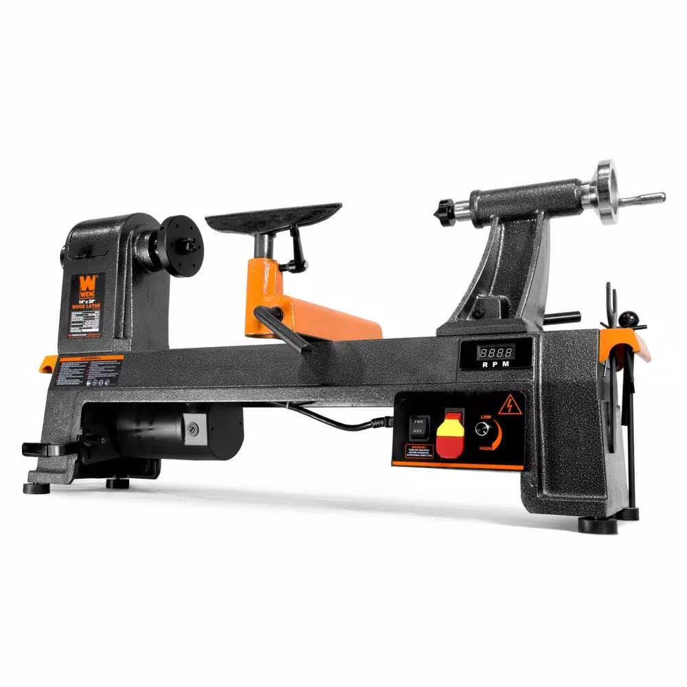 WEN 14 in. x 20 in. Variable Speed Benchtop Wood Lathe, 6 Amp